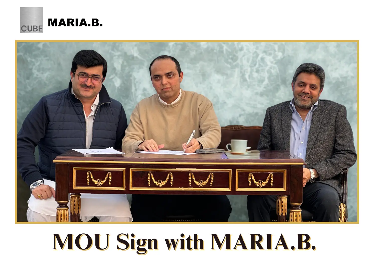 cube mou sign with maria b