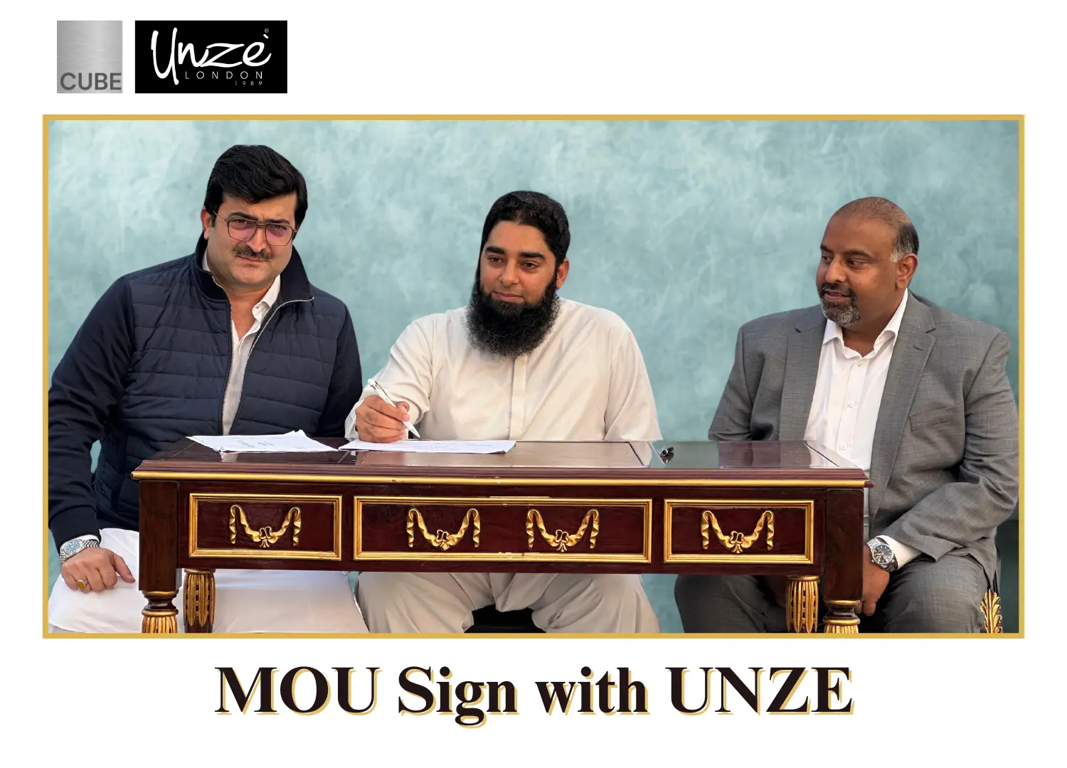 cube mou sign with unze